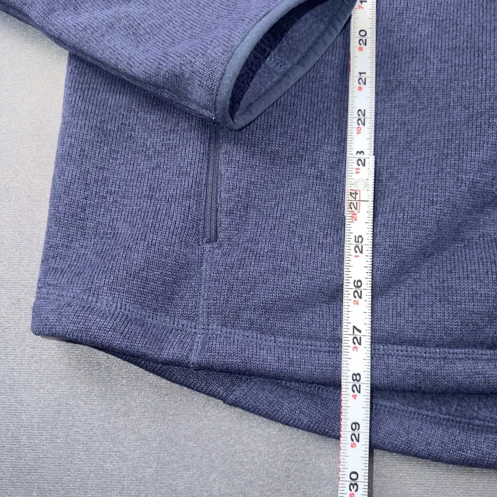 LL Bean Sweater Fleece Full Zip Jacket XL‎ Blue Heather Slightly Fitted 504938